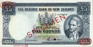 New Zealand, 5 Pound, P160bs