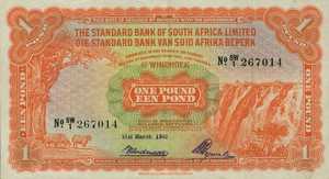 Southwest Africa, 1 Pound, P8b