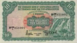 Southwest Africa, 10 Shilling, P10