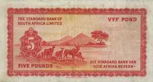 Southwest Africa, 5 Pound, P12a