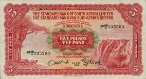 Southwest Africa, 5 Pound, P12b