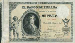 Spain, 1,000 Peseta, P45
