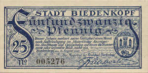 Germany, 25 Pfennig, B43.2a