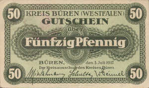 Germany, 50 Pfennig, B100.1a
