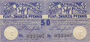 Germany, 50 Pfennig, B87.4a