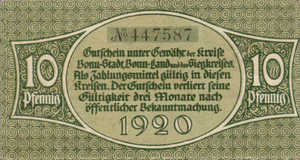 Germany, 10 Pfennig, B74.6a