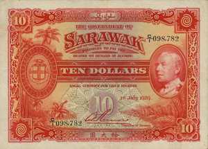 Sarawak, 10 Dollar, P16