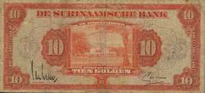 Suriname, 10 Gulden, P89a