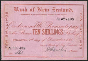 New Zealand, 10 Shilling, S215d