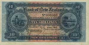 New Zealand, 10 Shilling, S222a