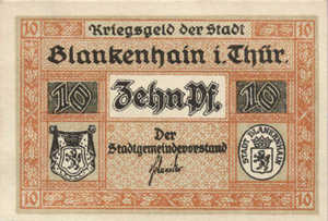 Germany, 10 Pfennig, B61.2a