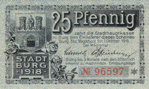 Germany, 25 Pfennig, B104.1a