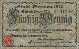 Germany, 50 Pfennig, B85.4