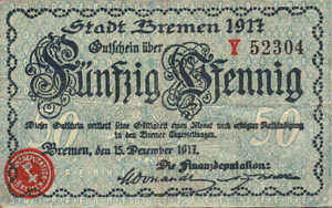 Germany, 50 Pfennig, B85.4