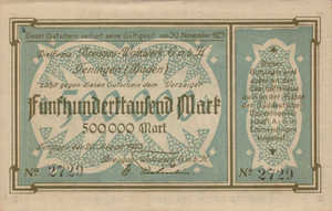 Germany, 500,000 Mark, 5147b