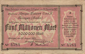 Germany, 5,000,000 Mark, 5147b