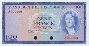 Luxembourg, 100 Franc, P52ct