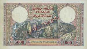 Algeria, 5,000 Franc, P90s