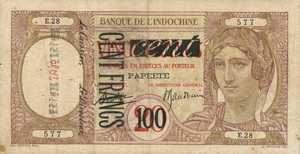 Tahiti, 100 on 20 Franc, P16a
