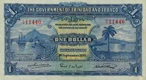 Trinidad and Tobago, 1 Dollar, P5av1