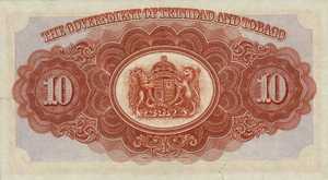 Trinidad and Tobago, 10 Dollar, P9b
