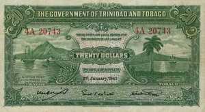 Trinidad and Tobago, 20 Dollar, P10