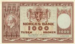 Norway, 1,000 Krone, P35e