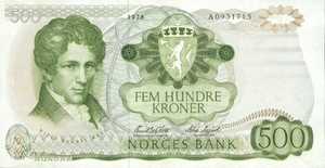 Norway, 500 Krone, P39a