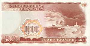 Norway, 1,000 Krone, P40b