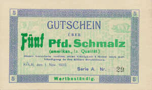 Germany, 5 Pfund Schmalz, K024