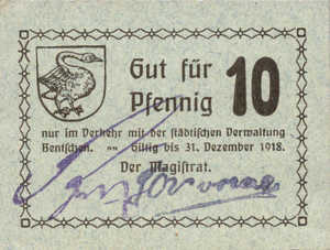 Germany, 10 Pfennig, B21.2a