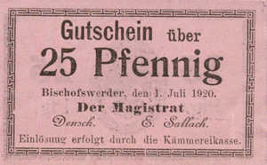 Germany, 25 Pfennig, B53.8b