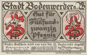 Germany, 25 Pfennig, B71.17b
