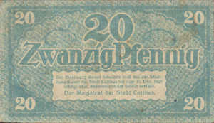Germany, 20 Pfennig, C28.6c