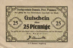 Germany, 25 Pfennig, D11.3a