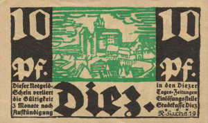 Germany, 10 Pfennig, D15.5c