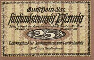 Germany, 25 Pfennig, D32.5