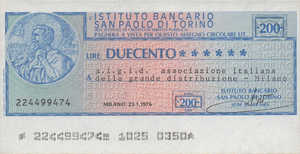 Italy, 200 Lira, 124-4