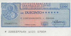 Italy, 200 Lira, 124-6