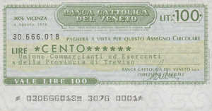 Italy, 100 Lira, 14-30