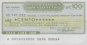 Italy, 100 Lira, 15-49