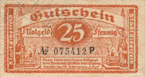 Germany, 25 Pfennig, E13.4