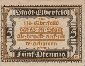 Germany, 5 Pfennig, E13.8a