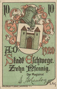 Germany, 10 Pfennig, E27.6b