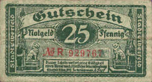 Germany, 25 Pfennig, E13.3a