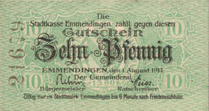 Germany, 10 Pfennig, E17.1a