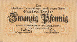 Germany, 20 Pfennig, E17.1f