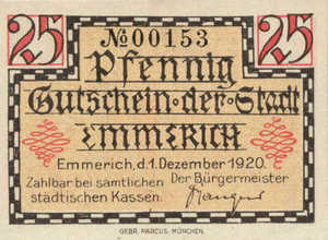Germany, 25 Pfennig, E18.5a