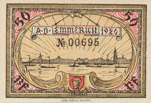 Germany, 50 Pfennig, E18.5b