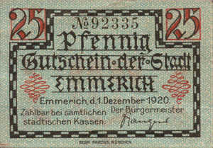 Germany, 25 Pfennig, E18.7a